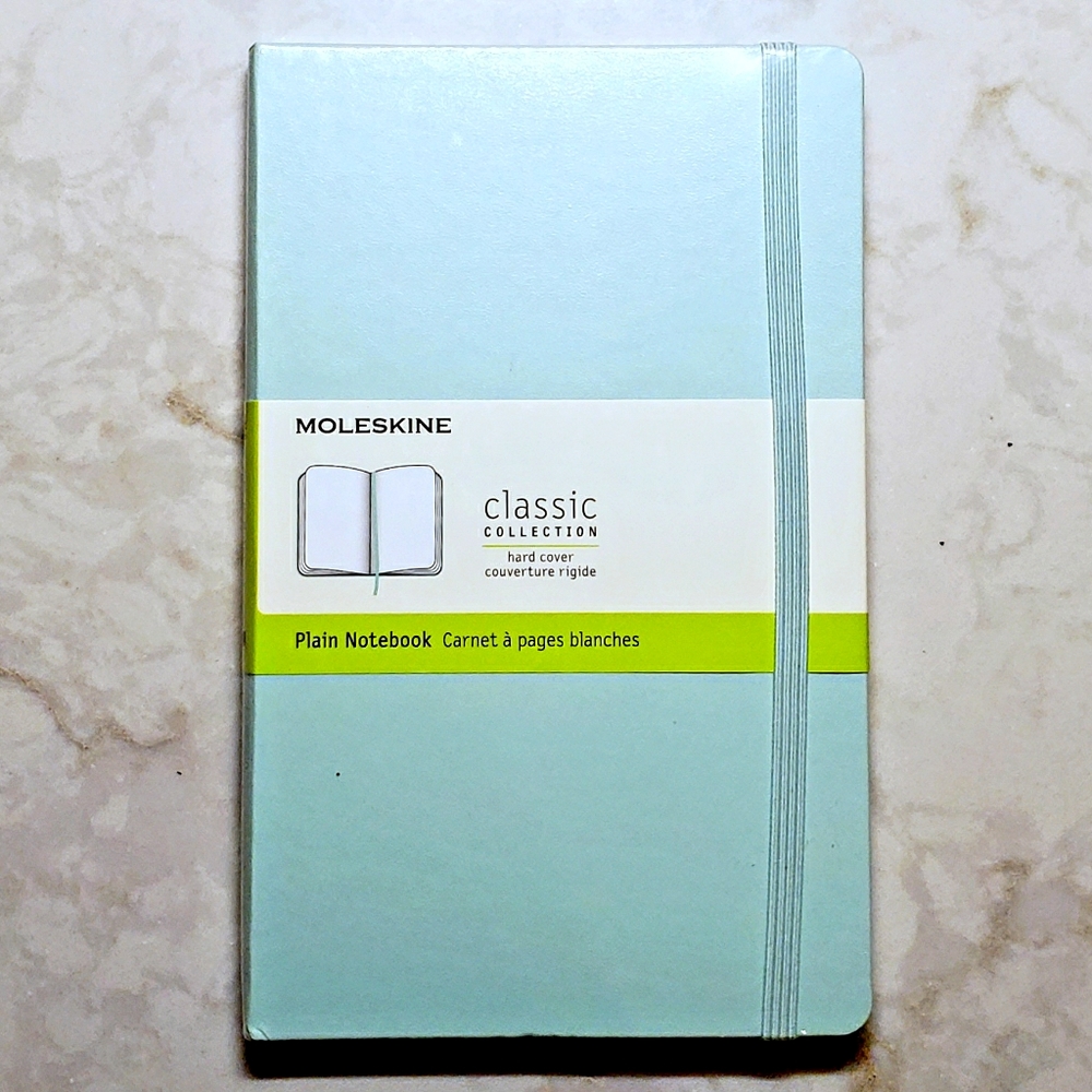 NEW: Moleskine Large Hardcover Plain Notebook